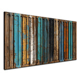 Artelis – 3D Carved Wood Wall Art - Textured Horizontal Wall Decor