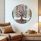Tree Of Art M2 Vibrant Metal Wall Art – Laser Cut, UV Printed & Powder Coated Colorful Decor