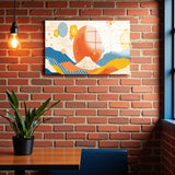 Sunday Panoramic Tempered Glass Wall Art - Horizontal Rectangular Wall Decor