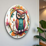 Mystic Round Glass Wall Art - Tempered Glass Circle Wall Decor