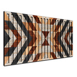 Relic – 3D Carved Wood Wall Art - Textured Horizontal Wall Decor