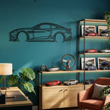 Aston Martin Vanquish 2024 Black Metal Car Wall Art
