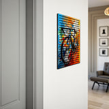 Motion Blur – 3D Carved Wood Wall Art - Textured Vertical Wall Decor