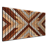 Upscale – 3D Carved Wood Wall Art - Textured Horizontal Wall Decor