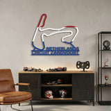 Circuit Zandvoort Formula One Metal Race Map – Netherlands Flag Wall Art