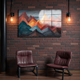 Oryza Panoramic Tempered Glass Wall Art - Horizontal Rectangular Wall Decor