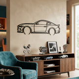 Ford Mustang Dark Horse 2024 Black Metal Car Wall Art
