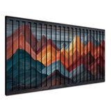 Oryza – 3D Carved Wood Wall Art - Textured Horizontal Wall Decor