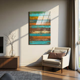 Montra Vertical Glass Wall Art - Tempered Glass Rectangular Wall Decor