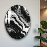 Titan Round Glass Wall Art - Tempered Glass Circle Wall Decor