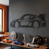 Porsche 911 GT2 RS (992) 2026 Black Metal Car Wall Art