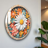 Melody Round Glass Wall Art - Tempered Glass Circle Wall Decor