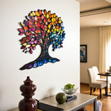 Color Garden - Tree of Life Wood Wall Art  - Modern Nature Home Decor