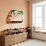 Yas Marina Circuit Formula One Metal Race Map – UAE Flag Wall Art