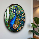 Regal Round Glass Wall Art - Tempered Glass Circle Wall Decor