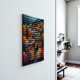 Autumn Canopy – 3D Carved Wood Wall Art - Textured Vertical Wall Decor