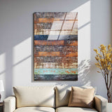 Cove Vertical Glass Wall Art - Tempered Glass Rectangular Wall Decor