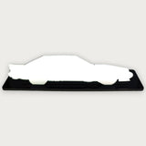 1990 Ford Mustang Fox Body (2) Metal Car Wall Art, Color 2D Diecast Car Decor, Silhouette Metal Wall Art, Gift For Car Lovers, Detailed Color Metal Car