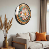 Nexus Round Glass Wall Art - Tempered Glass Circle Wall Decor
