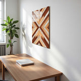 Upscale Vertical Glass Wall Art - Tempered Glass Rectangular Wall Decor