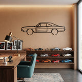 Dodge Charger R/T 1969 Black Metal Car Wall Art
