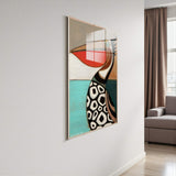 Coastal Portrait Vertical Glass Wall Art - Tempered Glass Rectangular Wall Decor