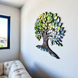 Green Oasis - Tree of Life Wood Wall Art  - Modern Nature Home Decor