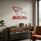 Red Bull Ring Formula One Metal Race Map – Austria Flag Wall Art
