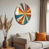 Vortex Round Glass Wall Art - Tempered Glass Circle Wall Decor