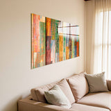 Classy Panoramic Tempered Glass Wall Art - Horizontal Rectangular Wall Decor