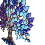 Tree Of Life Midnight Blue Vibrant Metal Wall Art – Laser Cut, UV Printed & Powder Coated Colorful Decor