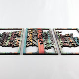 3-Piece Tree of Life Wood Wall Art Set - Vertical Triptych Panels - 10mm Thick Colorful UV Print - Damage-Free 3M Hanging Decor