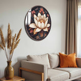 Oasis Round Glass Wall Art - Tempered Glass Circle Wall Decor
