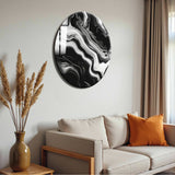 Titan Round Glass Wall Art - Tempered Glass Circle Wall Decor