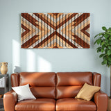 Upscale – 3D Carved Wood Wall Art - Textured Horizontal Wall Decor