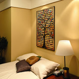 Ardane – 3D Carved Wood Wall Art - Textured Vertical Wall Decor - Tree Of Life