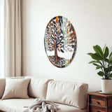 Tree Of Art M2 Vibrant Metal Wall Art – Laser Cut, UV Printed & Powder Coated Colorful Decor