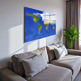 Real World Panoramic Tempered Glass Wall Art - Horizontal Rectangular Wall Decor