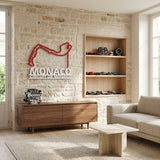 Circuit de Monaco Formula One Metal Race Map – Monaco Flag Wall Art