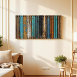 Artelis – 3D Carved Wood Wall Art - Textured Horizontal Wall Decor