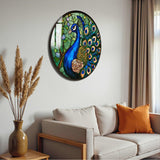 Regal Round Glass Wall Art - Tempered Glass Circle Wall Decor