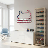 Las Vegas Strip Circuit Formula One Metal Race Map – USA Flag Wall Art