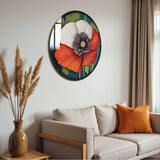 Grace Round Glass Wall Art - Tempered Glass Circle Wall Decor