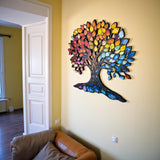 Color Garden - Tree of Life Wood Wall Art  - Modern Nature Home Decor