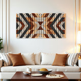 Relic – 3D Carved Wood Wall Art - Textured Horizontal Wall Decor