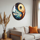 Unity Round Glass Wall Art - Tempered Glass Circle Wall Decor