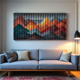 Oryza – 3D Carved Wood Wall Art - Textured Horizontal Wall Decor