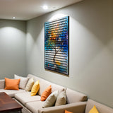 Mistral – 3D Carved Wood Wall Art - Textured Vertical Wall Decor - Tree Of Life