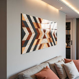 Relic Panoramic Tempered Glass Wall Art - Horizontal Rectangular Wall Decor