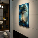 Nocturne – 3D Carved Wood Wall Art - Textured Vertical Wall Decor - Tree Of Life